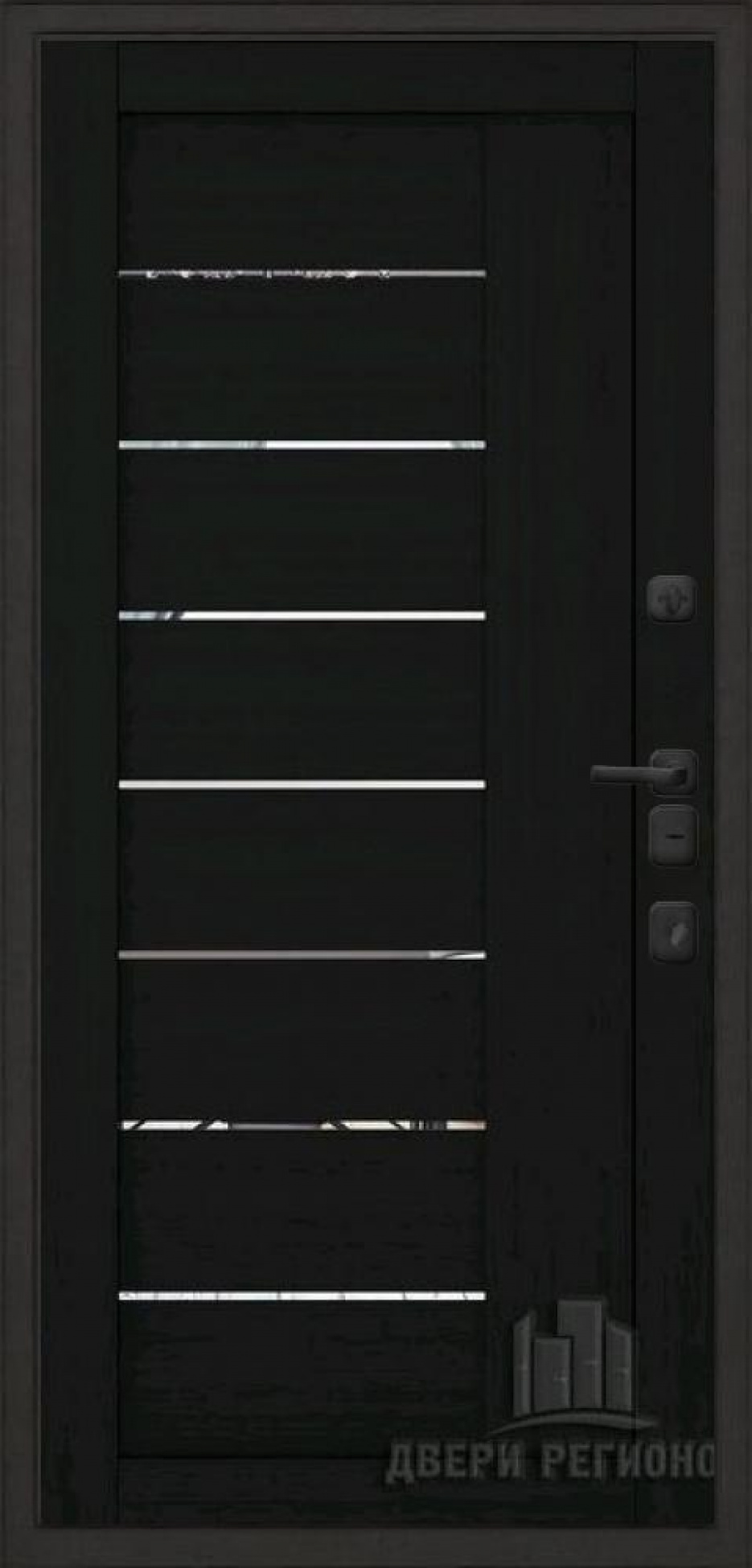 Входная дверь Regidoors МАЛАХИТ ТЕРМО LIGHT 2110 с зеркалом "Шоко велюр"