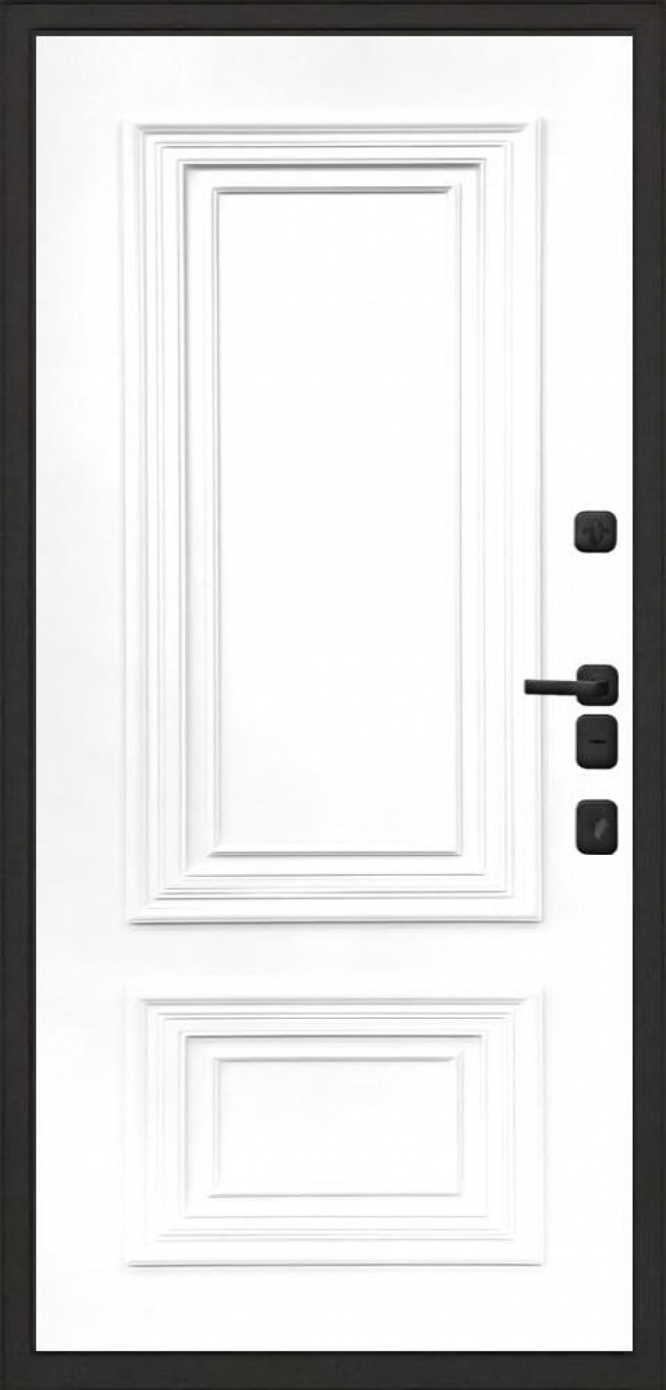 Входная дверь Regidoors МАЛАХИТ ТЕРМО Престиж, Цвет "Эмаль белая"