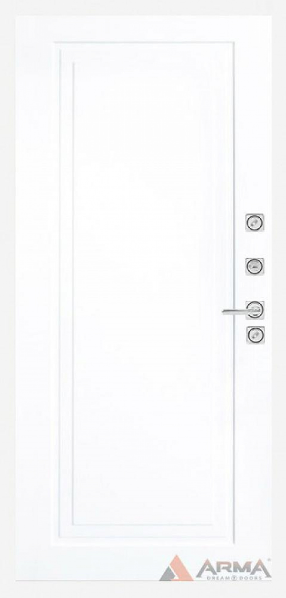 Входная дверь Арма Сити Вайт 22 "Белый RAL 9003"
