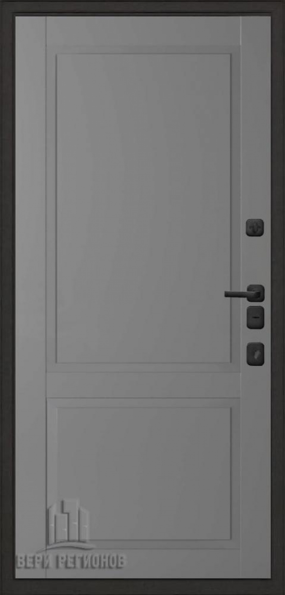 Входная дверь Regidoors МАЛАХИТ ТЕРМО Nova, Цвет "Антрацит"