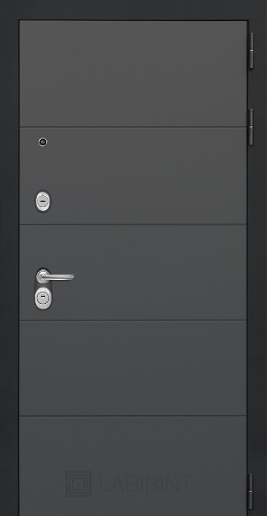 Входная дверь Labirint Art 22, Цвет "Графит софт"