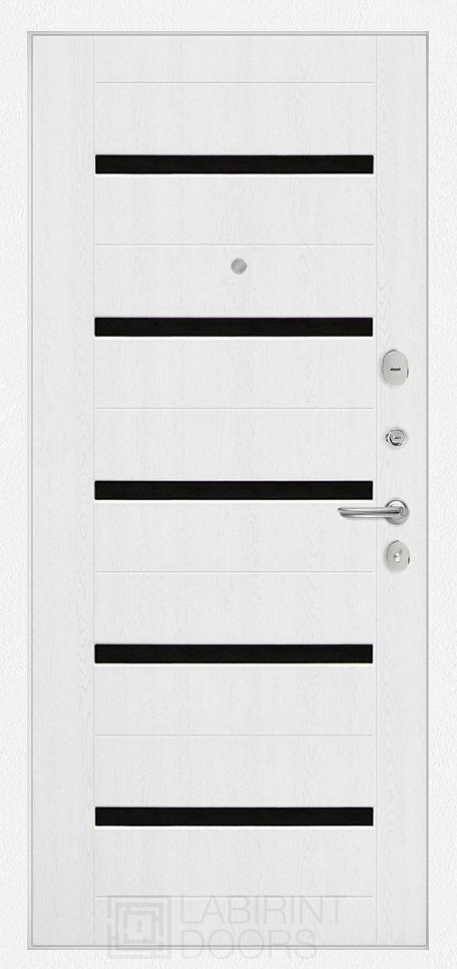 Входная дверь Labirint Versal 01, Цвет "Белое дерево"