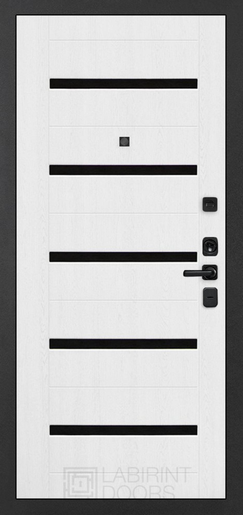 Входная дверь Labirint ACUSTIC 01, Цвет "Белое дерево"