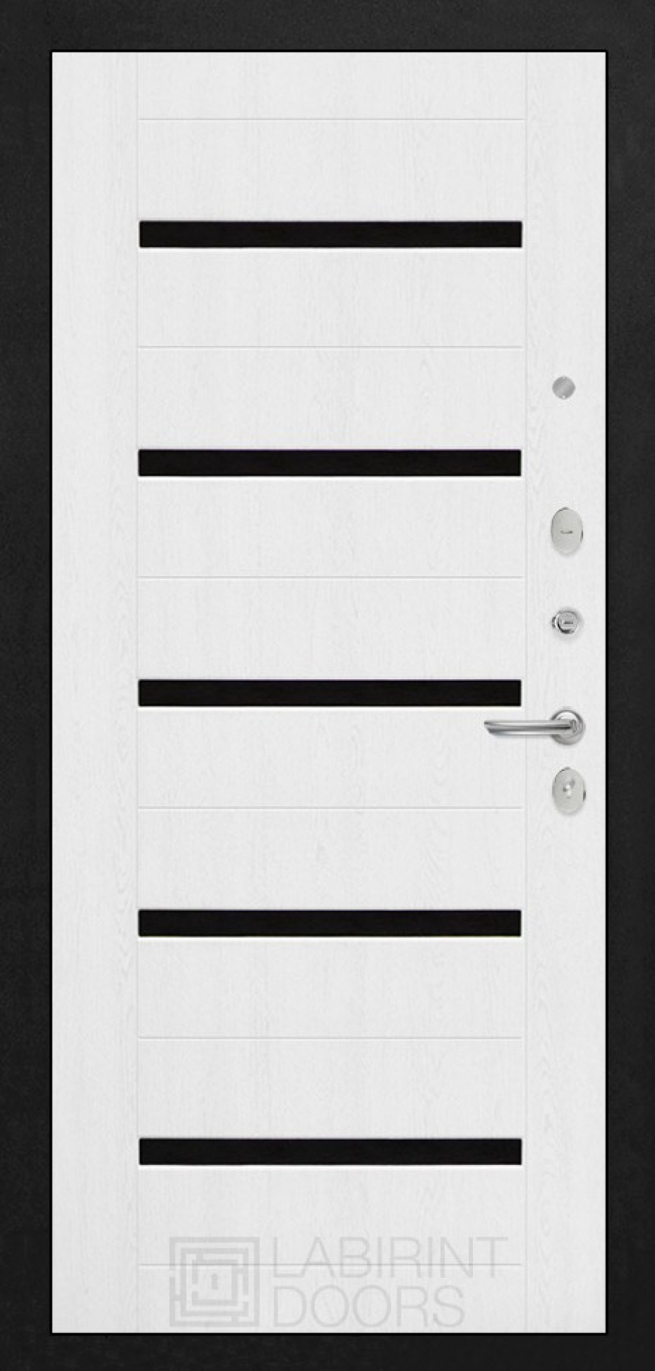 Входная дверь Labirint PAZL 01, Цвет "Белое дерево"