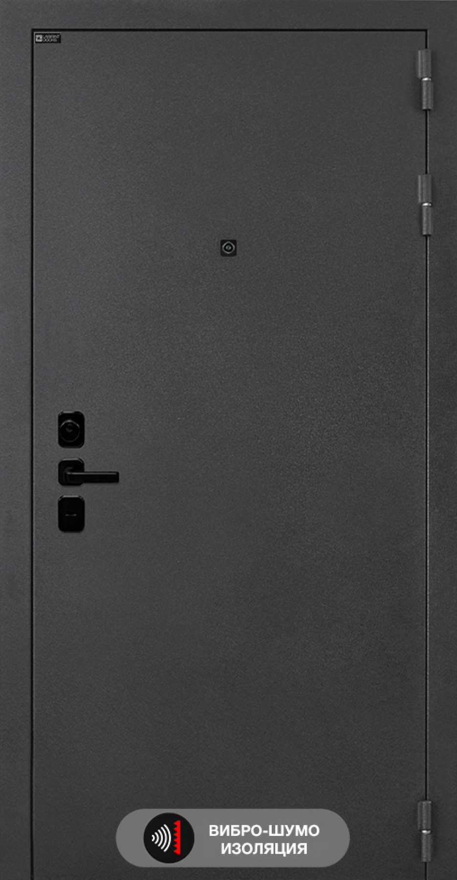 Входная дверь Labirint ACUSTIC 11 "Графит софт"