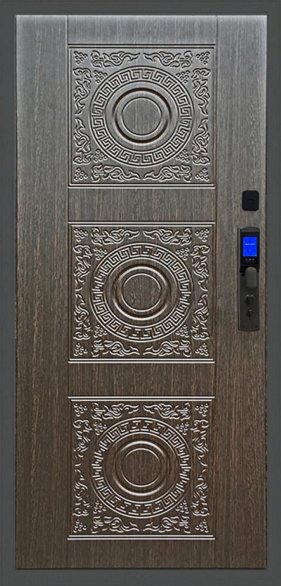 Входная дверь Баяр M2055 Face ID Д-18, Цвет "Венге"