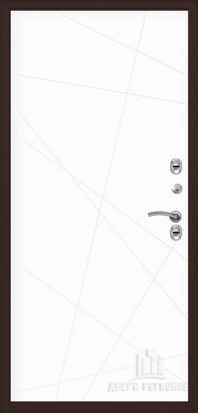 Входная дверь Regidoors Термо 3 Стокгольм "Эмаль белая" - второе изображение