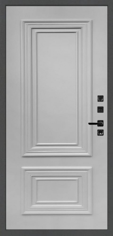 Входная дверь Regidoors Президент Лайн ТИТАН Престиж, Цвет "RAL 7047 (светло серый)" - второе изображение