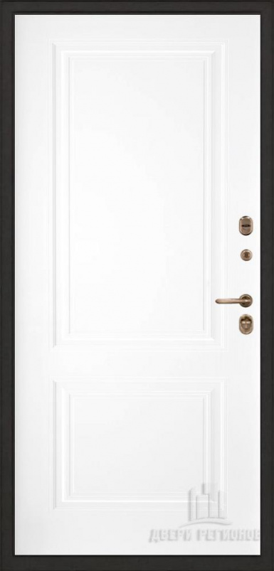 Входная дверь Regidoors ГРАНИТ ТЕРМО Богемия "Эмаль белая" - второе изображение