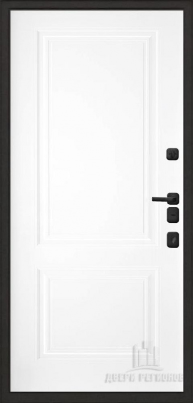 Входная дверь Regidoors МАЛАХИТ ТЕРМО Богемия "Эмаль белая" - второе изображение