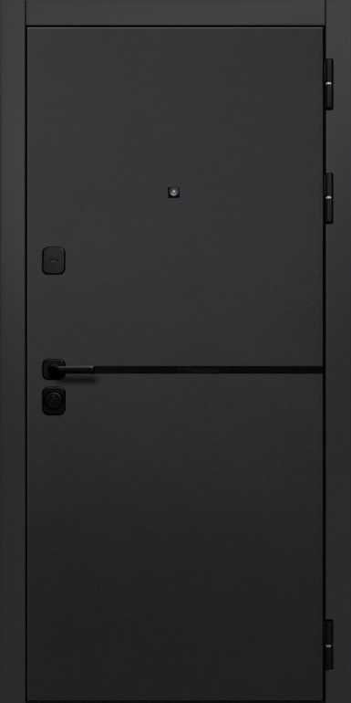 Входная дверь Branddoors Горизонт 024 Зеркало Maxi, Цвет "Варм Грей"