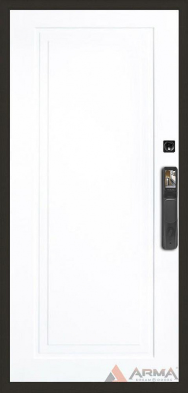 Входная дверь Арма Тетрис Face ID 22 "Белый RAL 9003" - второе изображение