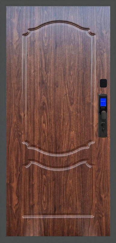 Входная дверь Баяр M2055 Face ID ФЛ-130, Цвет "Орех тисненый" - второе изображение